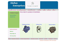 Tablet Screenshot of akshayenterprises.in
